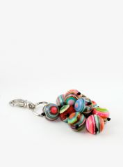 Multicoloured bids Charm Key ring