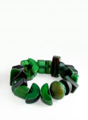 Indiana Jones Dark Green Bracelet by Jackie Brazil