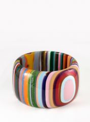 Multicolour Cat eye Striped Bangle