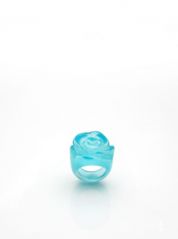 Light Blue Candy Rose Ring